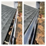 gutter guard before and after