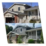 vinyl siding before and after