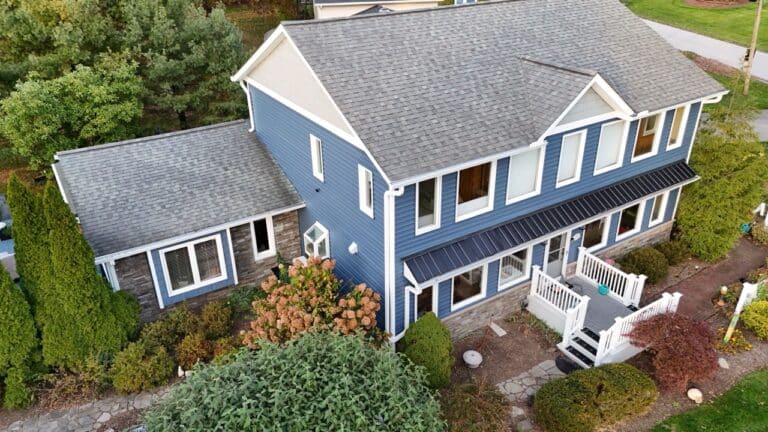 Siding Gutters Metal Porch Roof Installation Large